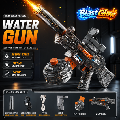 BlastGlow™ Light-Up Electric Water Blaster